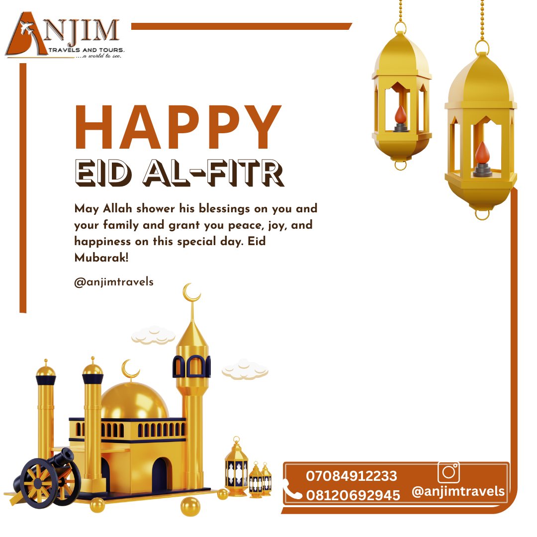 May Allah shower his blessings on you and your family on this special day…

Wishing you a Happy Eid Mubarak from all of us @anjimtravels

#anjimtravels #eidmubarak #ramadankareem #explore #travelagent #photooftheday #trending #makemeviral #touroperator #fyp #followforfollowback