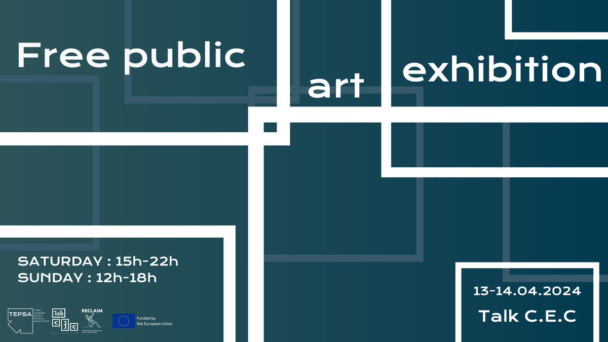 🥳'Democracy in Frames' opens THIS SATURDAY🗓️ 🎨🖼️Our free and interactive public art exhibition happening at Talk C.E.C in Brussels 👉 we can't wait to see you there‼️ Learn more ➡️ tepsa.eu/events/free-ar… @RECLAIM_HEU