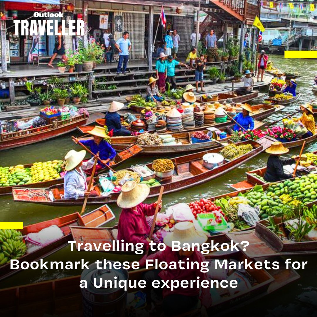 #DestinationOfTheMonth | When visiting Bangkok, a ride to the floating markets is a must. Picture Credits: @Thailand Tourism #OutlookTraveller #Thailand #ThailandTourism #PlacesToVisit #Summer #SummerVacation #TravelGuide #Travel outlooktraveller.com/experiences/sh…
