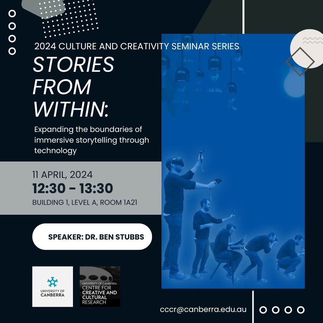 Join us tomorrow, Thursday 11 April 2024, from 12:30-13:30 for a journey into the realm of immersive storytelling, ethical considerations, and the latest advancements in augmented reality research with Dr. Ben Stubbs!
buff.ly/3vLYdrj