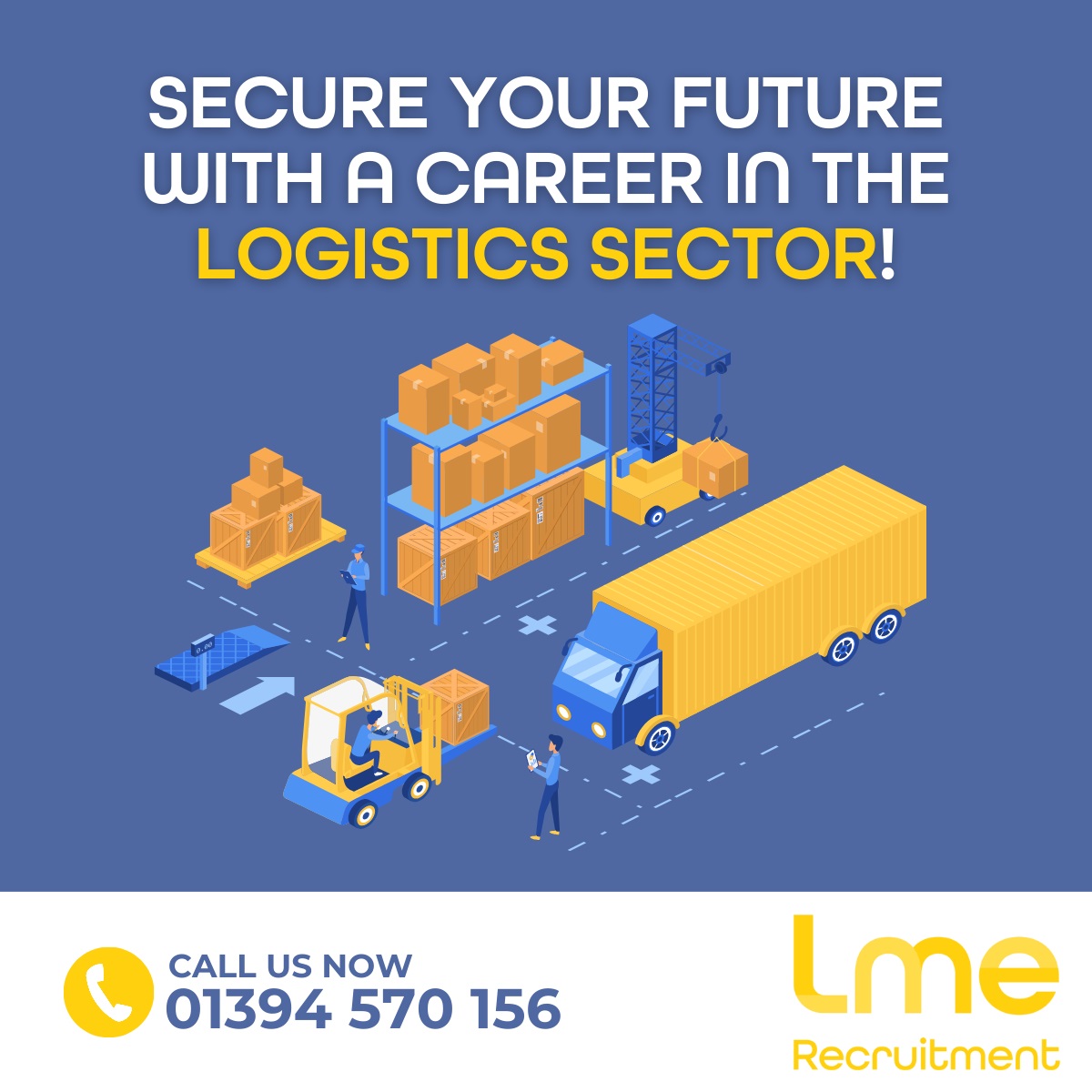 Secure your future with a career in the logistics sector!

If you’re a candidate, looking to get into a logistics role, then get in touch with LME.

Contact us on: info@lmerecruitment.com or 01394 570 156.

#recruitment #felixstowe #shippingjobs #logisticsjobs #logisticsmadeeasy