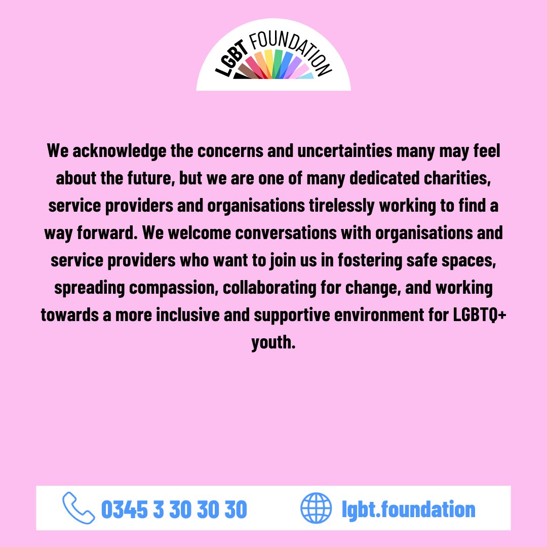 We welcome the depth of the Cass Review and remain committed to supporting trans and non-binary youth. Together with our partners, we're delving into the Review's implications to offer guidance to those in need. Full statement at lgbt.foundation/initial-cass-r… #CassReview