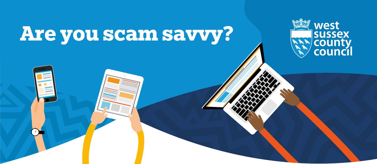 If you haven't attended one of our Digital Safety Team's 'Are you scam savvy?' sessions yet, and you live in or around #Crawley Library, they have a free in-person and online session running next Friday at 10am. Book your free ticket bit.ly/4cO03Zt on @EventbriteUK.
