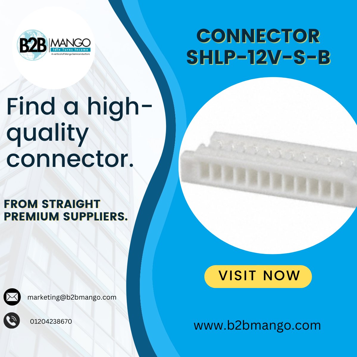 Find a high-quality connector 𝗦𝗛𝗟𝗣-𝟭𝟮𝗩-𝗦-𝗕 straight from premium suppliers!

𝗘𝘅𝗽𝗹𝗼𝗿𝗲 𝗡𝗼𝘄: B2BMango.com

#B2BMango #InventoryManagement #BusinessGrowth #FreeListings #GrowYourBusiness
