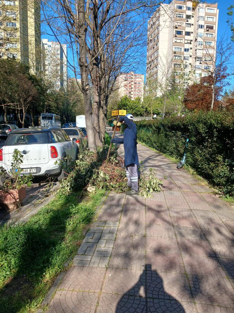 #EvimizBakırköy’de bayram mesaimiz devam ediyor 🌸 İlçemizdeki yeşil alan bakımı, yabani ot temizliği ve meydan, cadde, sokak, açık alanların yıkanması, temizlenmesi işlemlerine aralıksız olarak devam ediyoruz.