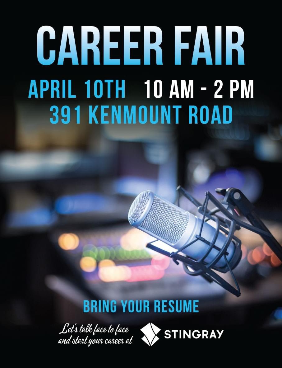 Happening today! Pop on by and check a number of opportunities!