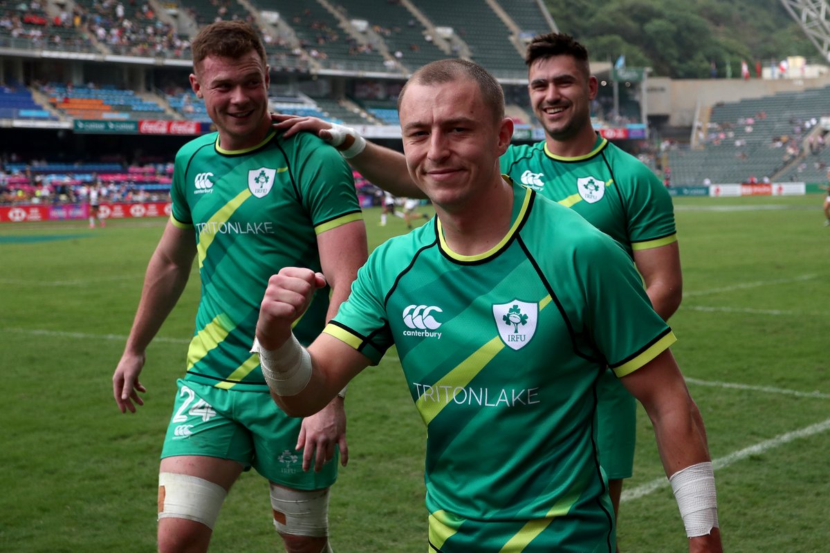 Congratulations to the @ireland7s men’s team on clinching a medal for the second consecutive tournament, securing a third-place finish at the @OfficialHK7s. Next up for both squads is the Singapore @SVNSSeries in May. #IrishRugby #IreW7s #IreM7s @irishrugby @worldrugby…