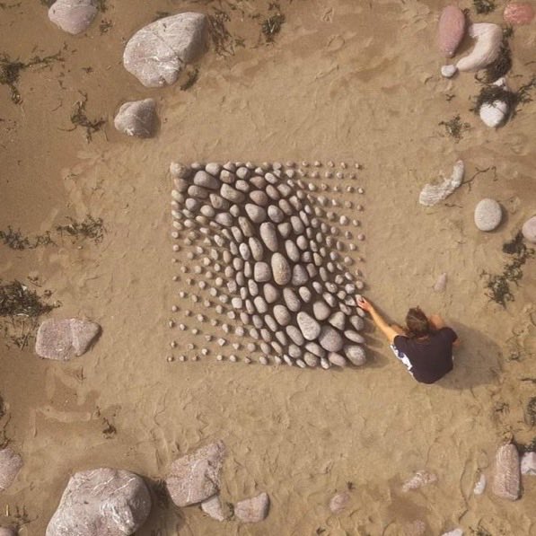 #LandArt de Jon Foreman 🐚du Pays de Galles 🏴󠁧󠁢󠁷󠁬󠁳󠁿