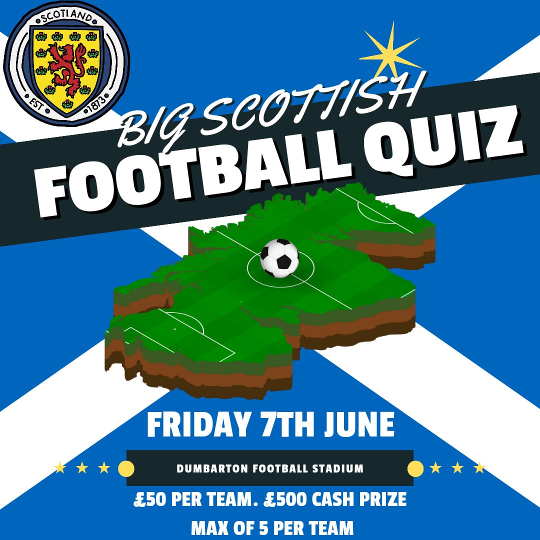 🧠Who fancies a quiz on the best baw around? If you know your Rafael Scheidt and can tell the difference between League Wan and Ligue Un, then this is the quiz for you. 💷£50 per team 🤑£500 cash prize And yes, there will be half-time pies!😋