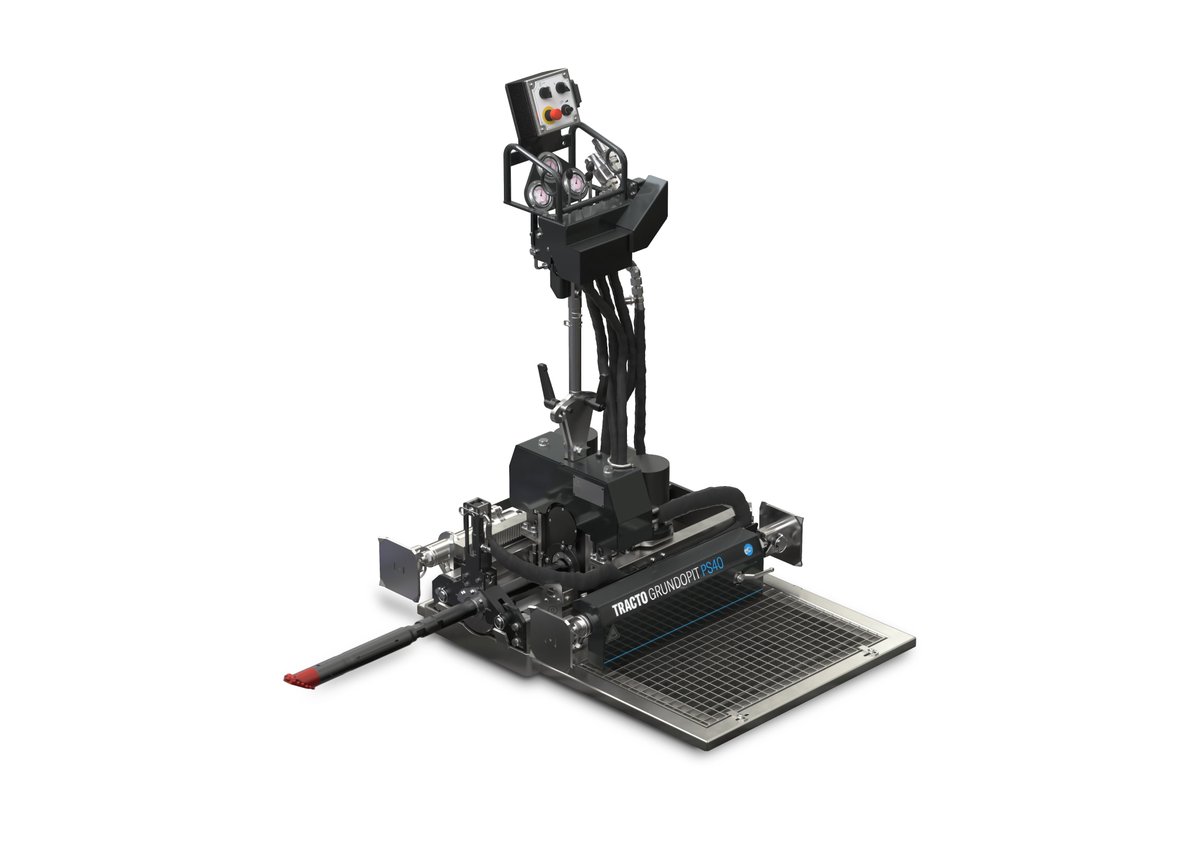 TractoUk's tweet photo. We're at the Middle East Energy exhibiton in Dubai next week. Come and see the popular GRUNDOPIT PS40 mini fluid-assisted drilling rig - it fits into a tiny pit with bores started right above existing pipework and is great for difficult soils. Tickets 👇https://t.co/PWkKHDsK4c https://t.co/fNLad1Mq31