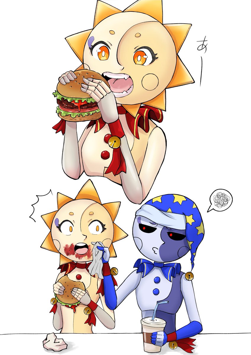 いっぱい食べるサンちゃんが好き

#fnafsun  #fnafmoon