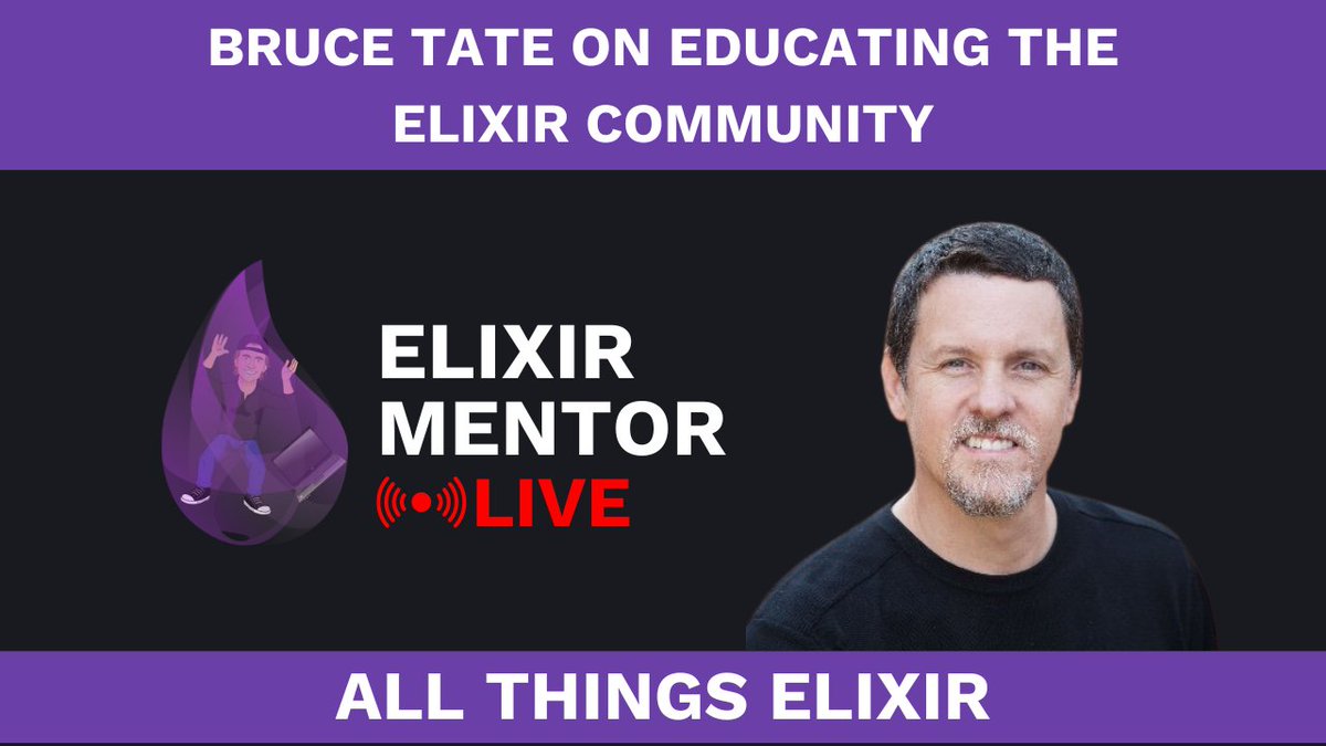 jacob_luetzow's tweet image. 🎙️ Join me this Friday (4/12) at 10 am MST for a live stream with Elixir expert @redrapids! 🌟 We'll discuss his role in educating the Elixir community, Phoenix LiveView, and more. 📚💡 Don't miss this chat on the #ElixirMentor #Podcast! #MyElixirStatus @GroxioLearning