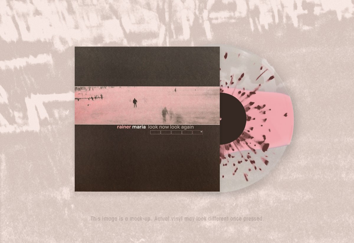 25 years of Rainer Maria's Look Now Look Again To celebrate, the essential title is now available for pre-order on a fresh pressing on Pink Stripe w/ Brown Splatter vinyl - matching the iconic cover 🎀 polyvinylrecords.com/product/look_n…