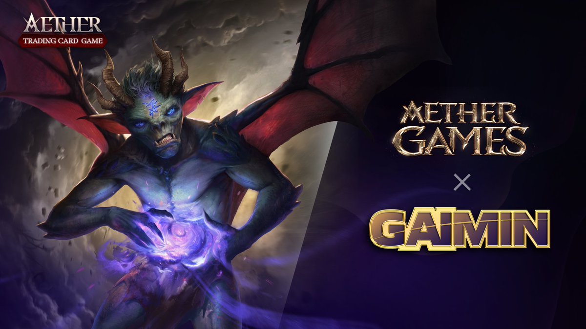 A new alliance is born in the realm of Aether!⚔️ We're thrilled to join forces with @GaiminIo to bring you an even more immersive and power-packed gaming experience. Get ready for an epic collaboration that will take your gameplay to the next level!