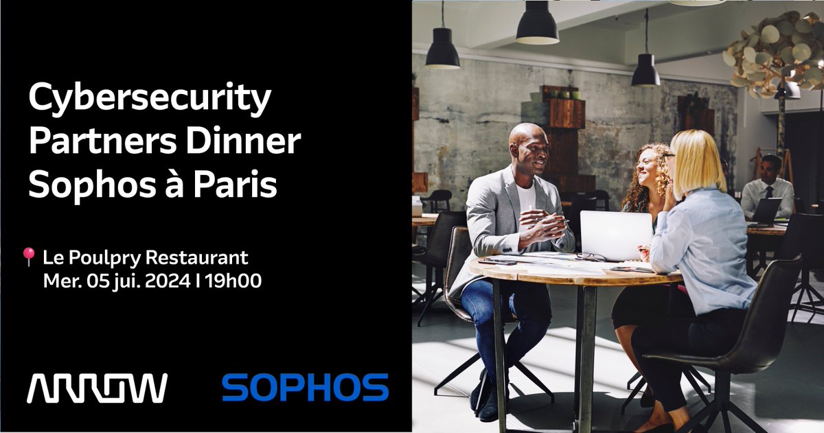 📅 Rejoignez notre #Cybersecurity Partners Dinner #Sophos à #Paris le 05/06 où l'innovation et l'expertise se rencontrera autour d'un dîner d'exception ! Inscrivez-vous dès maintenant 👉 arw.li/6017wiaAL 
#SophosMDR #SophosXDR #NIS2 @Sophos