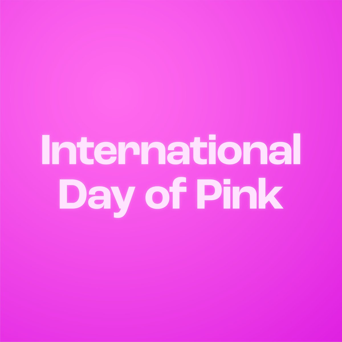 Today is International Day of Pink, where communities across the world unite in raising awareness to stop homophobic, transphobic and all forms of bullying. This day is a reminder that we must continue to stand up against discrimination towards the 2SLGBTQIA+ community 💗