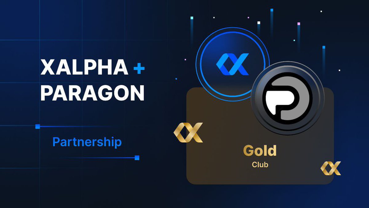 $XALPHA x @NetworkParagon Gold Partnership! XAlpha fam, Fasten your seatbelts. We're excited to announce a strategic Gold Club partnership with Paragon, a next-generation Layer 1 blockchain designed to revolutionize DeFi. Here’s what you should know about Paragon: Paragon is…