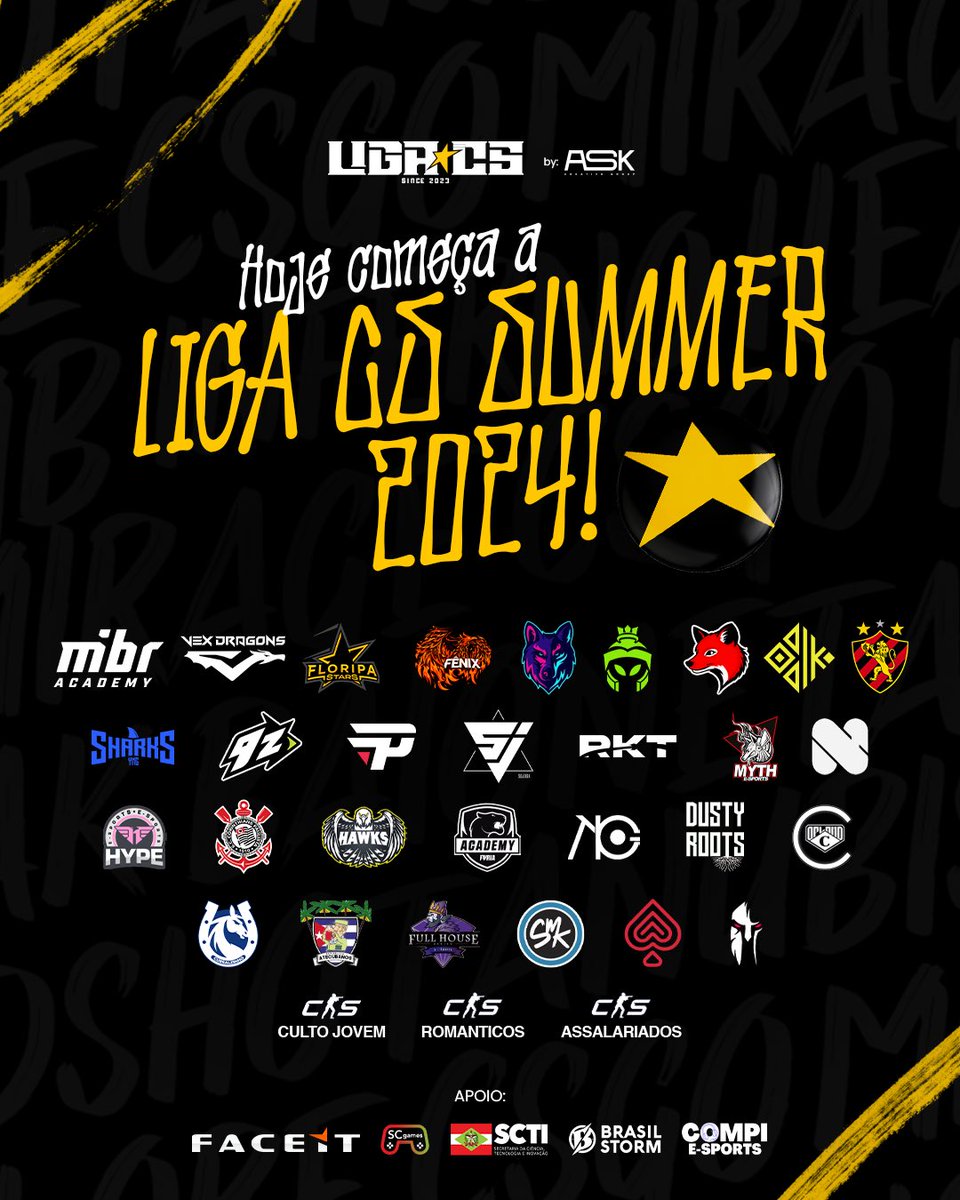 mythesports_'s tweet photo. Hoje às 19:00 iniciamos nossa caminhada na @LIGACSBR uma das maiores iniciativas de apoio as equipes de CS Brasileiro e um dos maiores campeonatos do CS Brasileiro, contando com as melhores equipes de CS do Brasil.
@swaagmonster
#RESPECTTHEANUBIS #GOMYTH https://t.co/tpjGbuY0X0