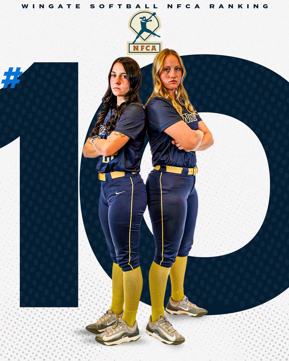 Wingate Bulldogs (@wu_bulldogs) on Twitter photo Welcome to the Top 🔟‼️
Riding a 17-game winning streak, <a href="/WingateSoftball/">Wingate Softball</a> checks in at #10 in this week’s NFCA Top 25!
37-6 overall & 15-1 in the SAC!
#OneDog Welcome to the Top 🔟‼️
Riding a 17-game winning streak, <a href="/WingateSoftball/">Wingate Softball</a> checks in at #10 in this week’s NFCA Top 25!
37-6 overall & 15-1 in the SAC!
#OneDog