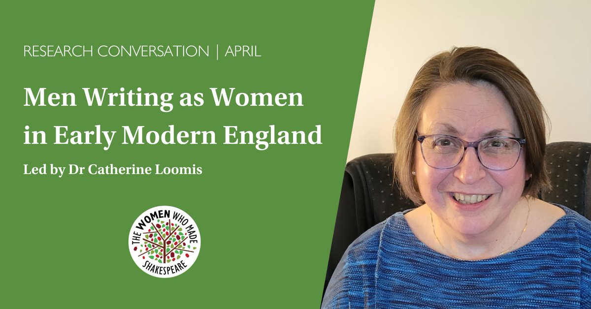 We're looking forward to welcoming Dr Catherine Loomis to our free online #ResearchConversation tonight, to discuss her research onto male writers using a female narrative voice. 📅 10 April, 5-6pm (UK time) 👉 Book your free place: tinyurl.com/2s3djrmp