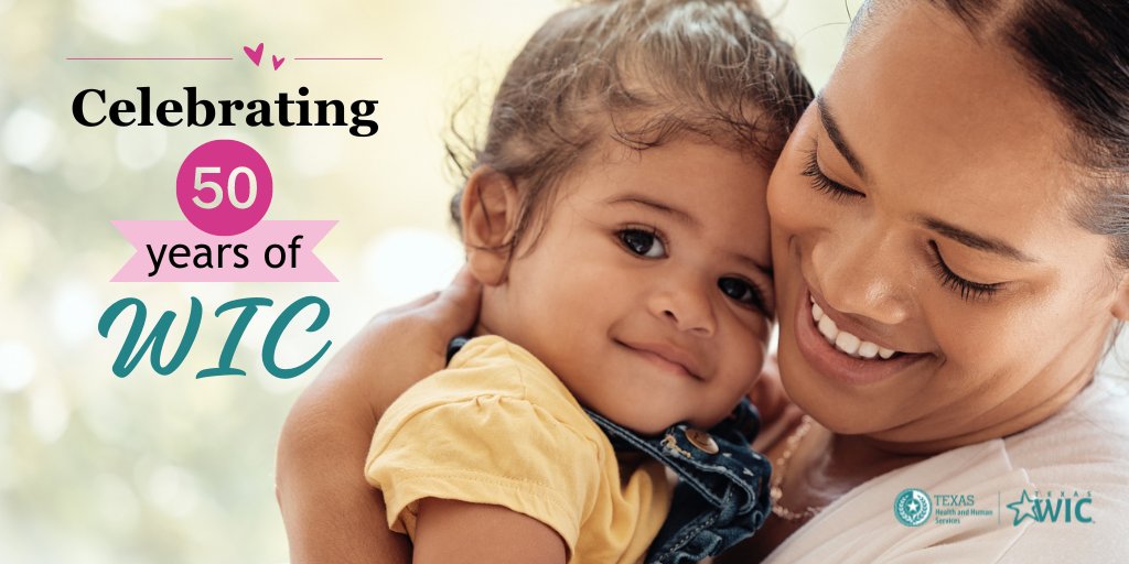 For 50 years, WIC has equipped mothers and families with healthy foods, nutrition education and breastfeeding support they need to thrive. Celebrate this milestone with us and learn more about how WIC can help you and your family at TexasWIC.org. #WIC50th