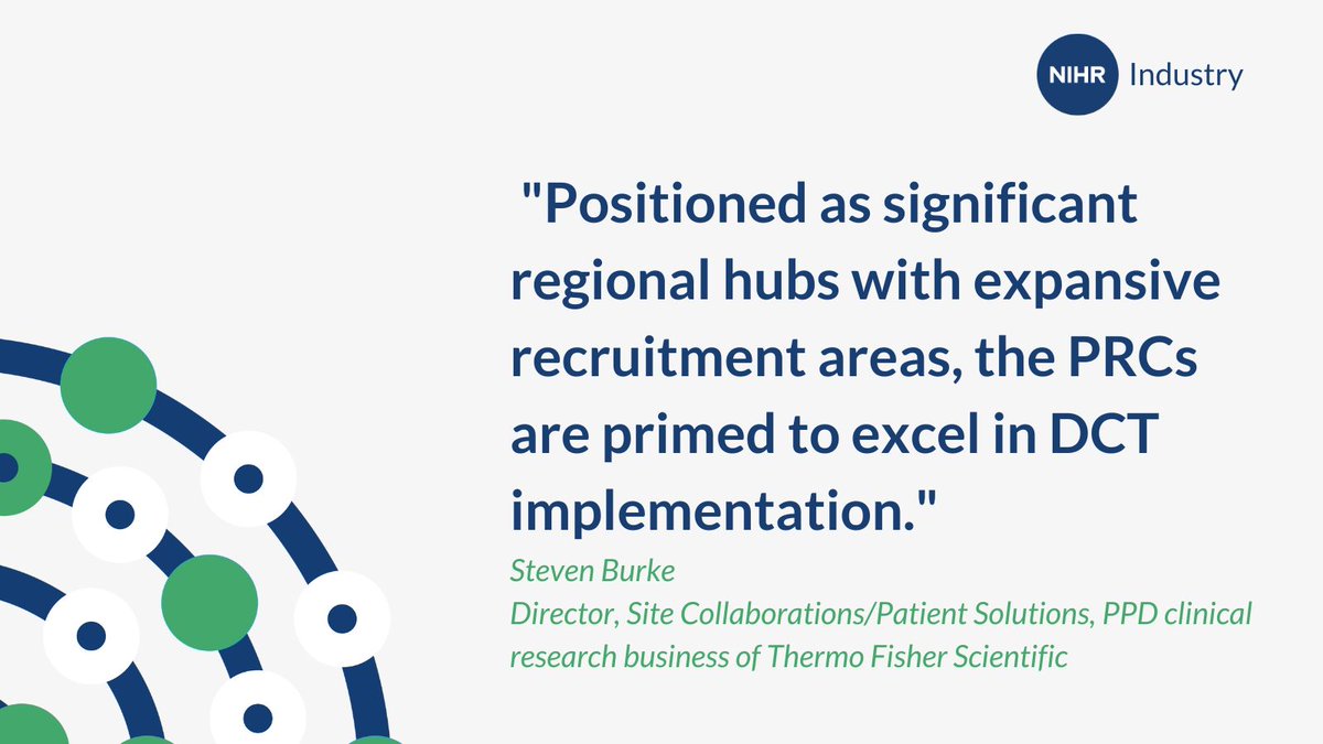 Our Patient Recruitment Centres are taking major strides forward in their delivery of decentralised trials by securing accreditation from PPD clinical research business of @thermofisher in DCT delivery. Read the latest case study here: nihr.ac.uk/case-studies/a… #ClinicalTrials