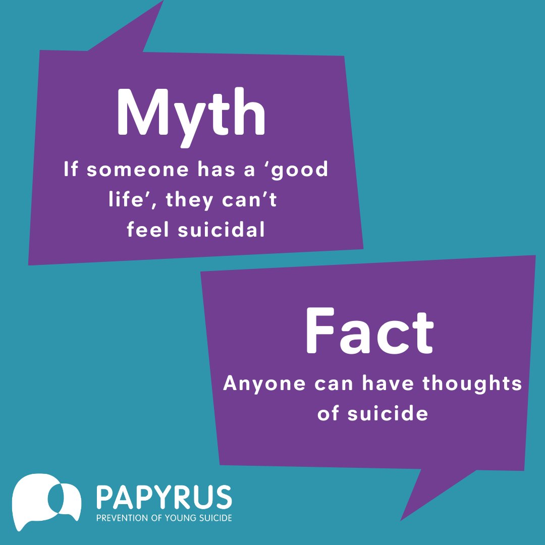 Everyone’s reasons for feeling suicidal are individual and valid. For some, it may be difficult to understand how someone who has a seemingly ‘good life’ on the outside, can feel suicidal on the inside. The truth is suicidal thoughts can affect us all. #SuicidePrevention