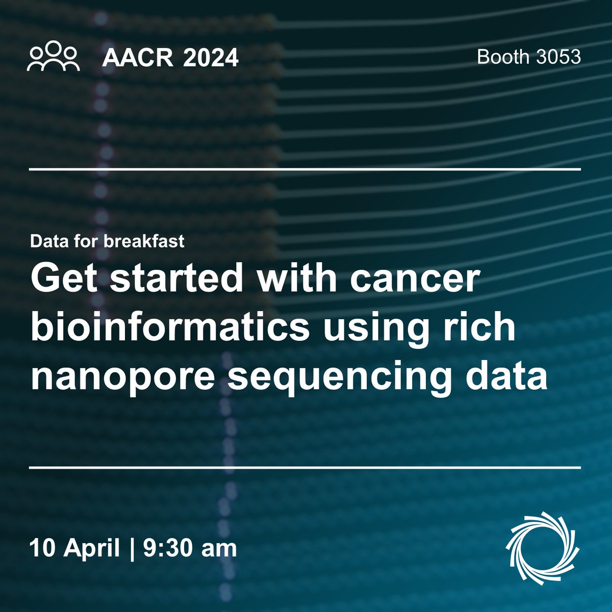 Attending #AACR24? Grab a coffee and join us for today's Data for breakfast session. 

Join us for a summary session covering basics of nanopore data analysis and cancer bioinformatics tools and workflows for genomic, epigenomic and transcriptomics analysis. #AACR