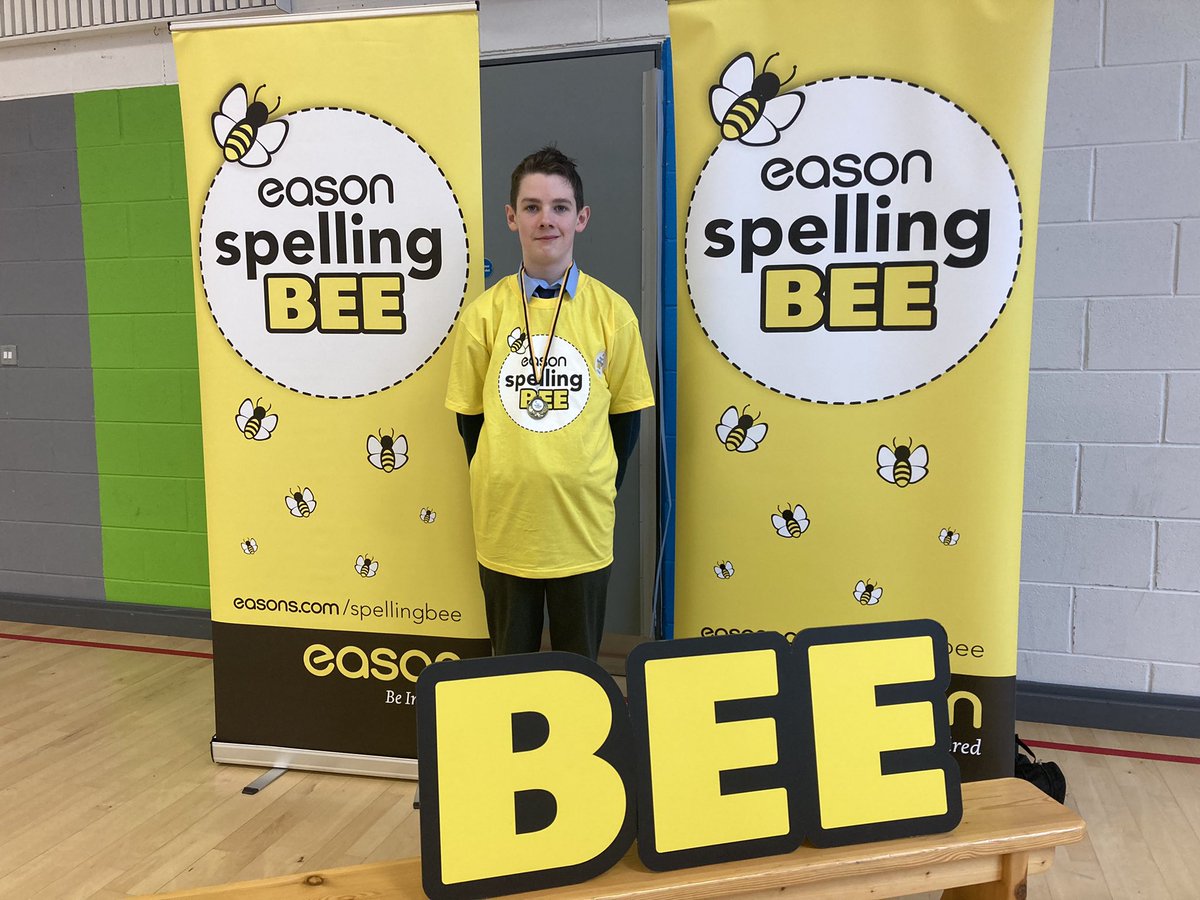 We hosted the Clare final of the @easons Spelling Bee competition this morning. Congratulations to our own Katie Quish Enright finishing in a very commendable 4th place & best of luck to Josh Woulfe from @KillaloeboysNs who goes on to represent Clare in the provincial finals 👏