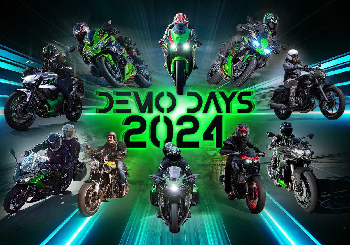 Fancy riding the latest Kawasaki machines? Then make sure you sign up to our Dealer Demo Days! Find out more: bit.ly/DemoDays2024