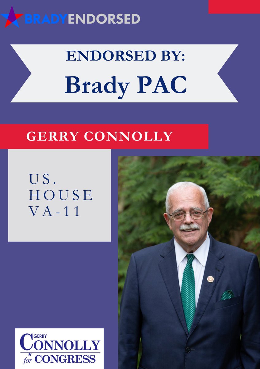 Our coalition grows every day. Honored to be supported by @Brady_PAC for re-election. Early voting starts soon. request your mail ballot today: vote.elections.virginia.gov/VoterInformati…