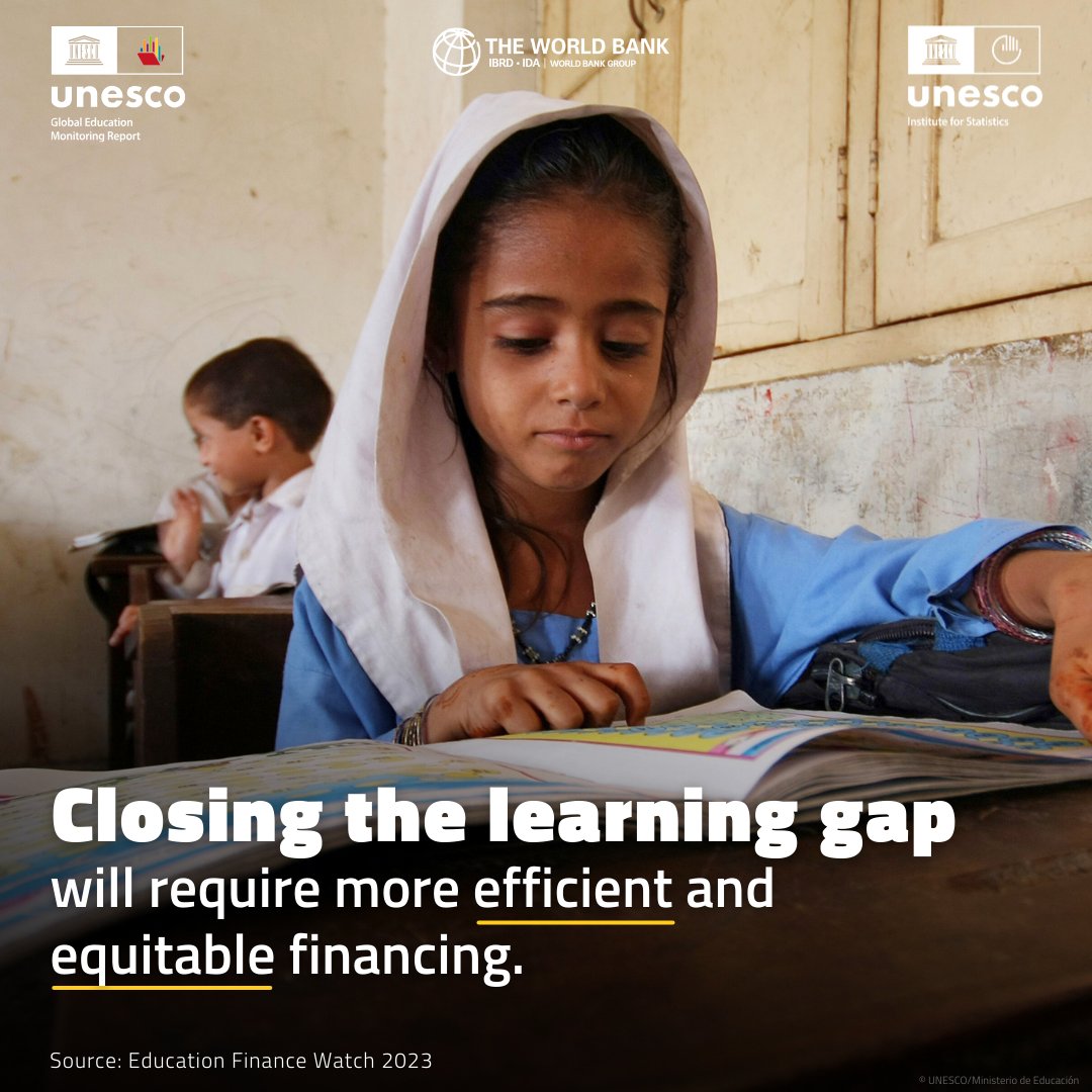 #EFW2023: Targeting education spending to children who receive the least is crucial in the current climate of increasing inflation, high debt-to-GDP ratios, falling ODA, and the need to build foundational skills.

ℹ️ wrld.bg/g0N850R4YwU 

#FundEducation