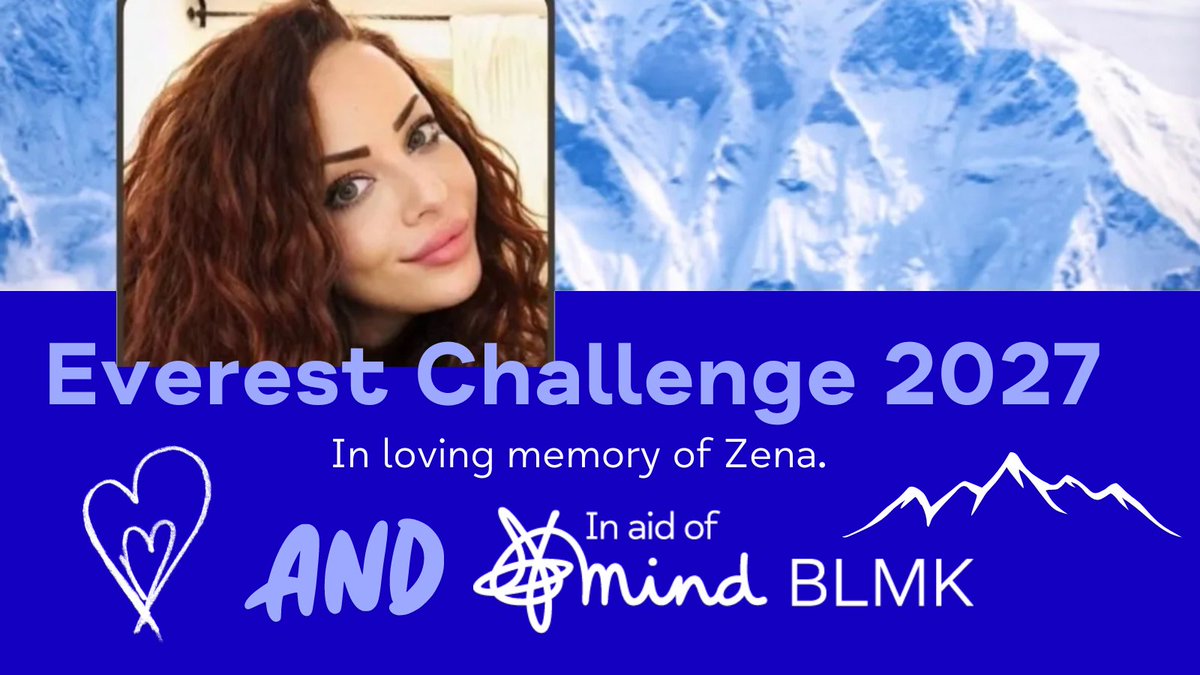 ⛰ Nadia from Luton and her team are taking on the Everest Expedition to raise vital funds for Mind BLMK and raise awareness of Body Dysmorphic Disorder (BDD) in loving memory of their sister Zena. 👉 Find out more about their amazing campaign; mind-blmk.org.uk/news/lowest-pe… 💙