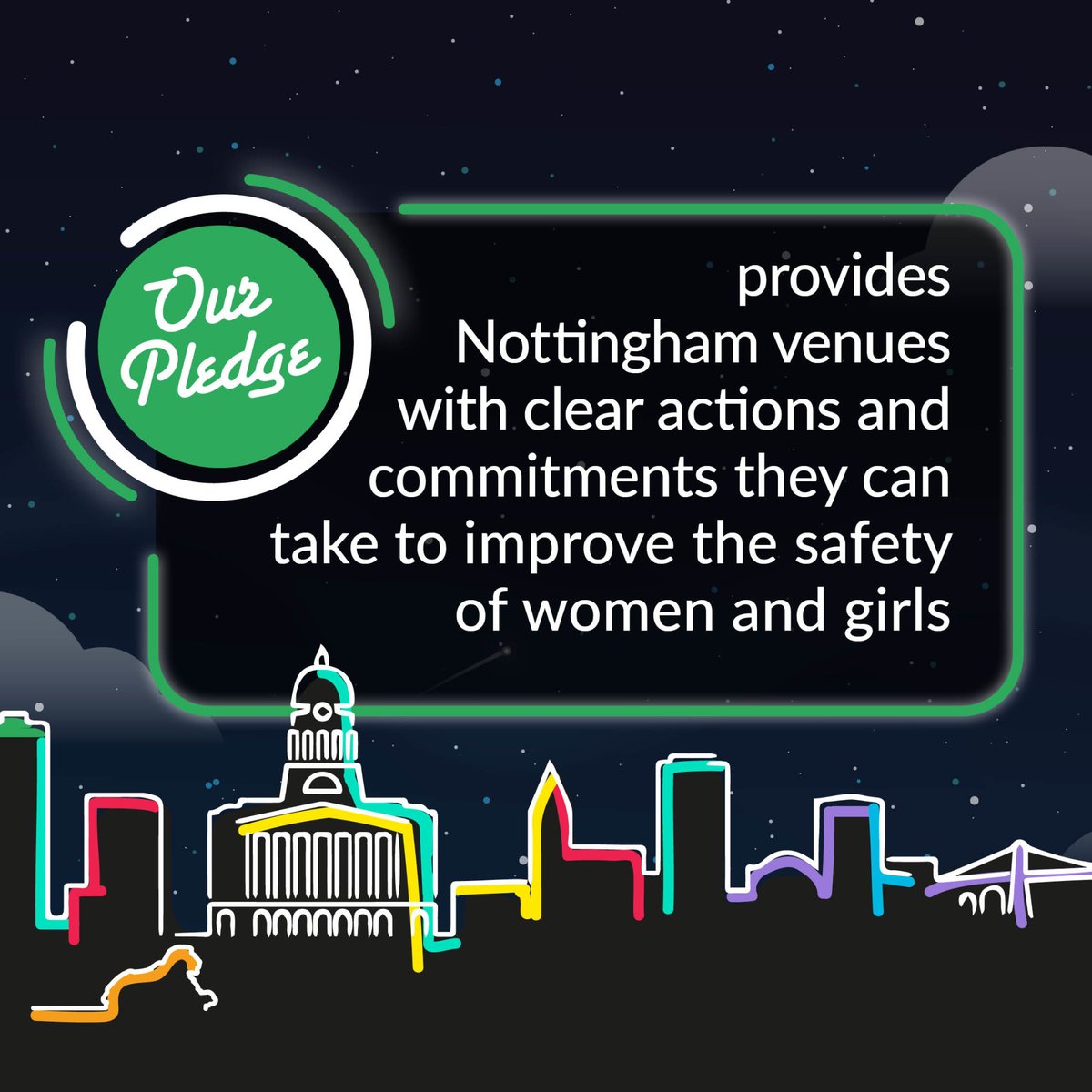 The Safe Space Pledge is made up of eight actions and commitments venues can take to improve the safety of women and girls. Download the Guide and see which venues are involved here: itsinnottingham.com/news/nottingha…