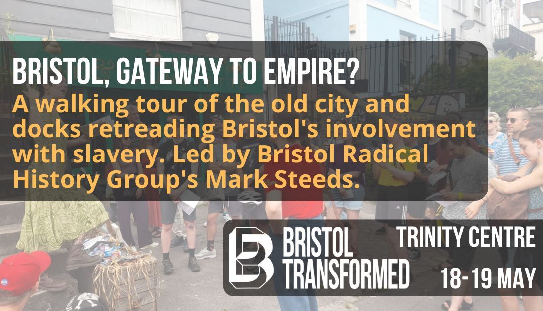💡 Walking tour: Bristol, Gateway to Empire? @BrisRadHis lead us in retreading Bristol's involvement with slavery and empire. This tour of the old city and docks will be engaging, informative, and informal. 🎟️ Limited spaces - book tickets at hdfst.uk/e107067
