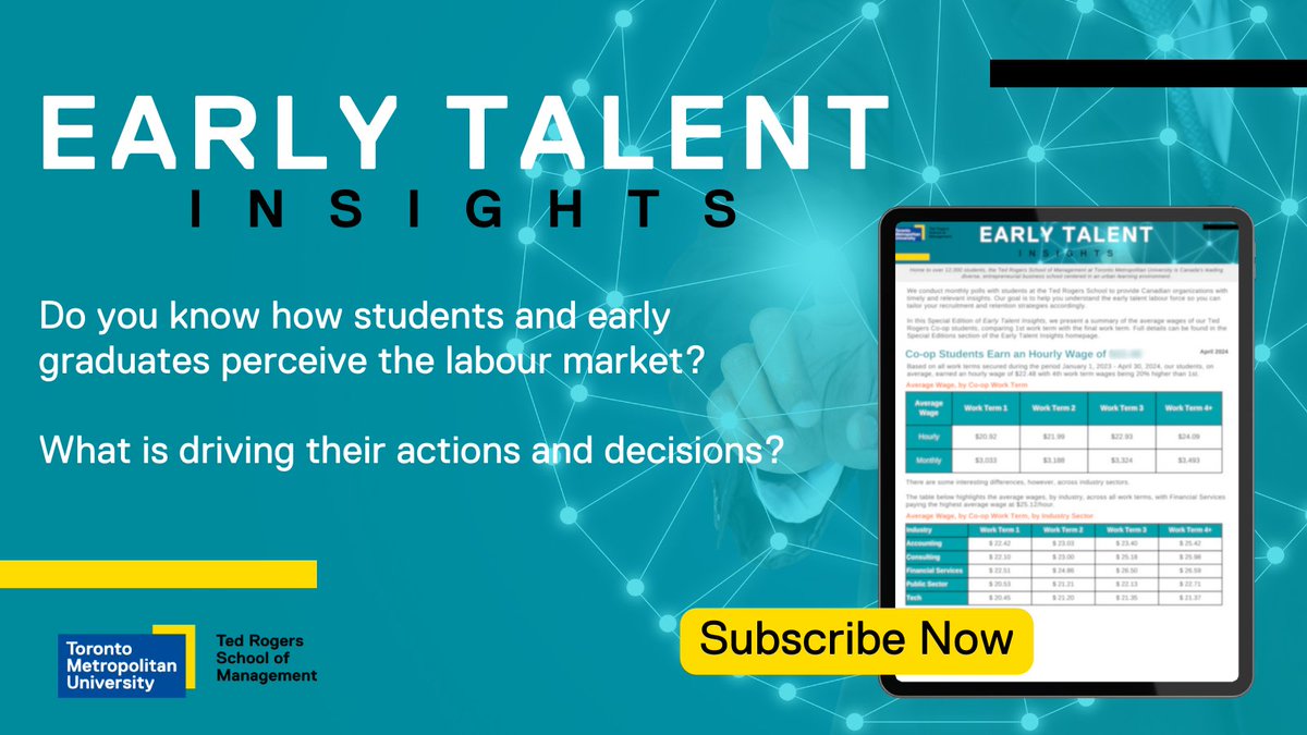 🔍 Dive into #EarlyTalentInsights! Unlock exclusive data on student & grad job market perceptions. 🚀 Stay ahead in recruitment & retention with our monthly reports. 💼 Subscribe now for April 2024 & more: bit.ly/3OnQG8f #ThisIsTRSM #CampusHiring #CoopWages