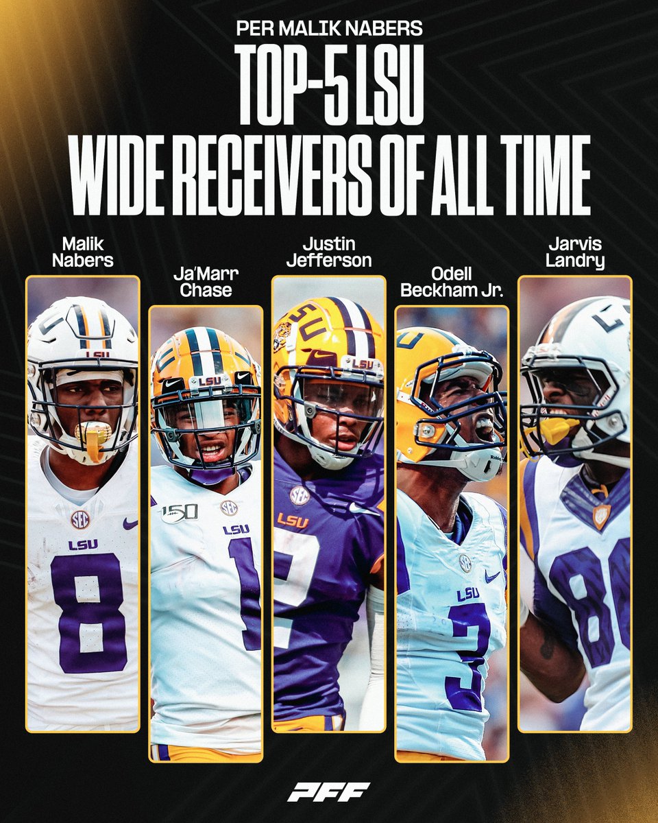 Malik Nabers listed his five best LSU Wide Receivers of all time Thoughts?🐯