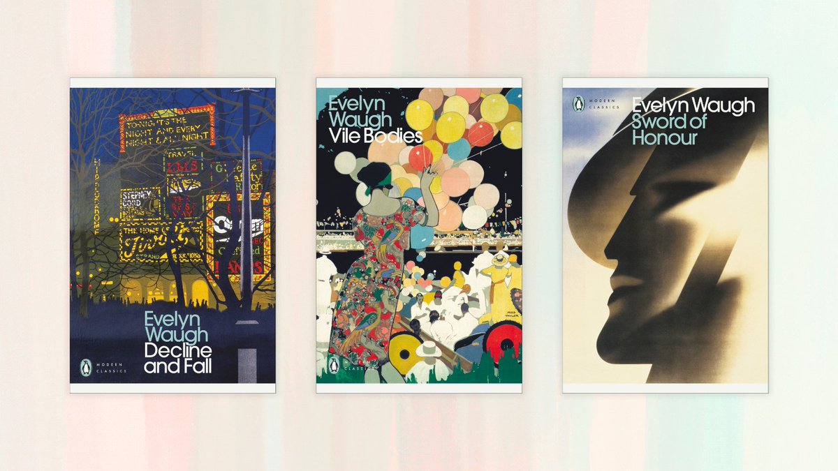 Evelyn Waugh's writing masterfully reflects his expert wit and humour through satirical comedy. Decline and Fall, Vile Bodies, and his Sword of Honour trilogy are now available in Penguin Modern Classics. ow.ly/juRh50Raf9W
