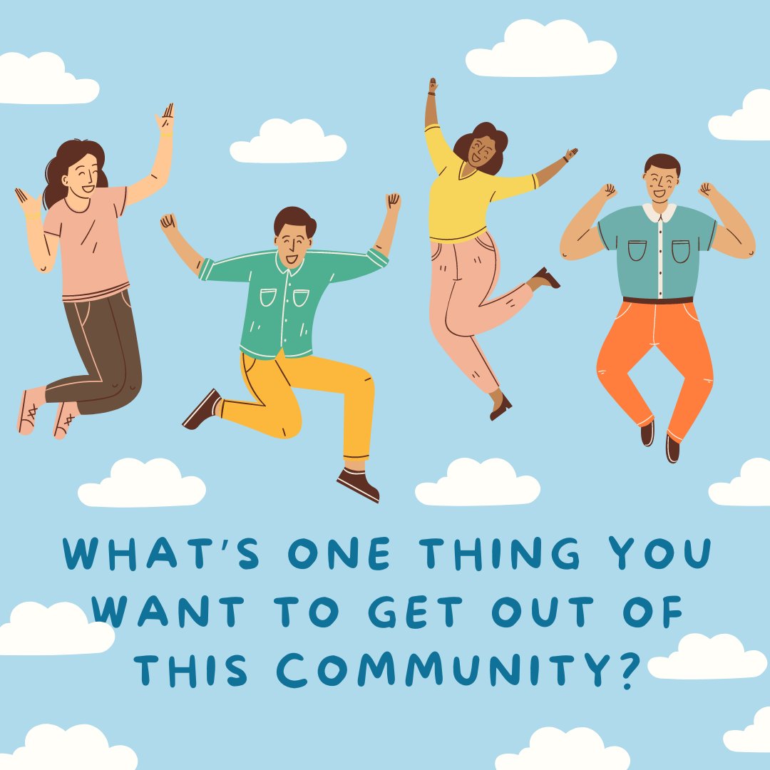 What’s one thing you want to get out of this community? 

#CommunityStrength #wednesday #ideasworthspreading #ShareThisPost #wednesdaypost