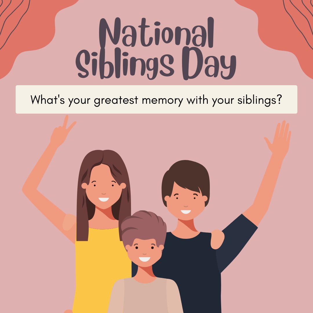 Happy #NationalSiblingsDay to all the dynamic duos and magical siblings out there! Celebrating the love, laughter, and support siblings bring to each other's lives💕 What memory do you have of your siblings?