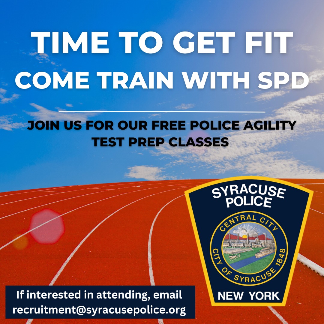 Get Fit with SPD! We will be hosting a number of training sessions to help those thinking of taking the Police Agility Test. The first session will be held Tuesday, April 16th, on the fifth floor of the Public Safety Building. Sessions get underway at 5 p.m.