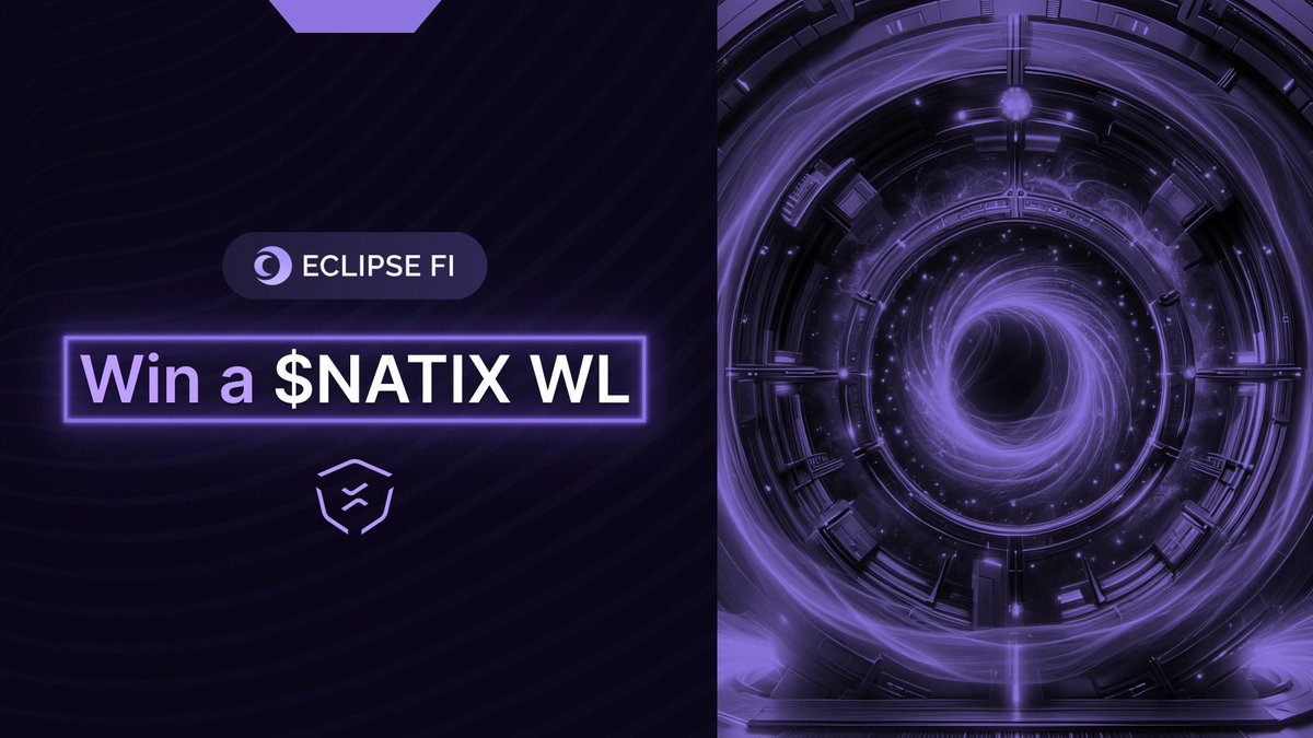 🚨 Win a @NATIXNetwork $NATIX Presale WL!

Eclipsers - we've secured 100 $NATIX WL tickets for our community!

Natix is the first AI-powered dynamic map supercharged by the DePIN and driver community.

They partnered with Amazon, Google, T-Mobile, and participated in @nvidia…