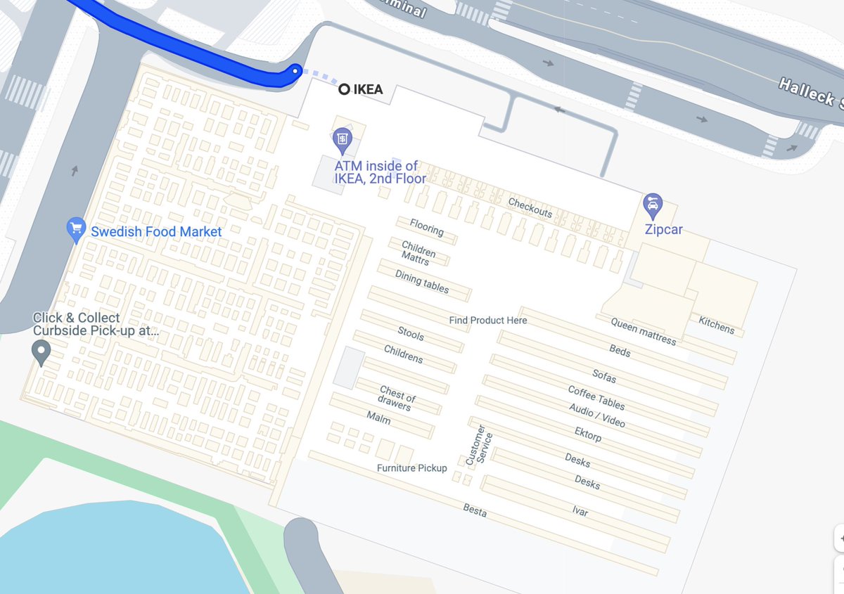 why does google have an insanely detailed floor map of the brooklyn ikea?