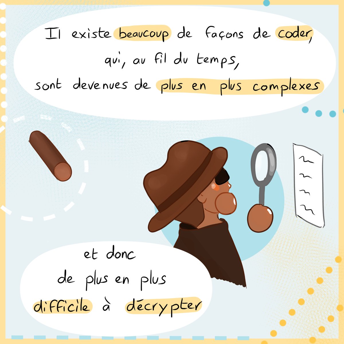 EliMarmelade's tweet photo. ποΈ Les premiers codes secrets π
1/2
#Elimarmelade #Elimculture #Elimcodesecrets #codesecrets #BD #vulgarisation #scytale #cesar https://t.co/OBx5U4iTlB