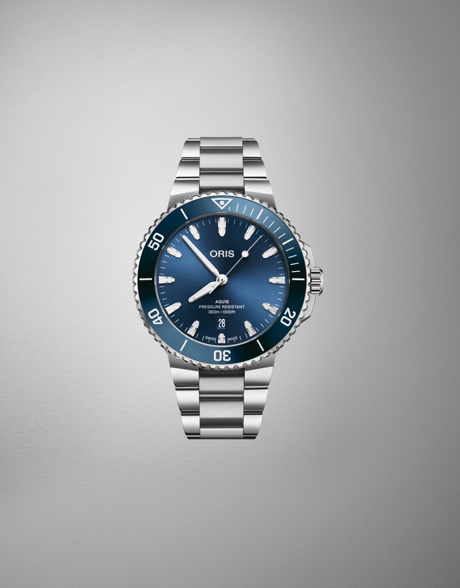 Meet the new Aquis Date 43.50 mm with a blue ceramic bezel insert and a blue rubber strap. We’ve reworked every detail on our much-loved everyday toolwatch to enhance and balance its aesthetics, wearability and performance.

#Oris #WatchesandWonders2024 @watchesandwonders