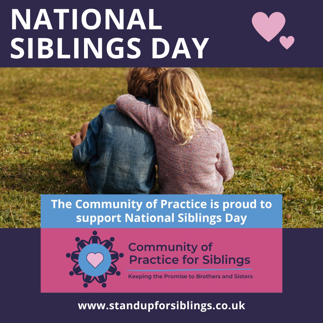 📄 Have you joined the Community of Practice for Siblings? It is a welcoming (and ever growing) network of connection & collaboration. Check out the latest newsletter to find out more - bit.ly/CommunityofPra… #NationalSiblingsDay #StandUpForSiblings #Brothers #Sisters