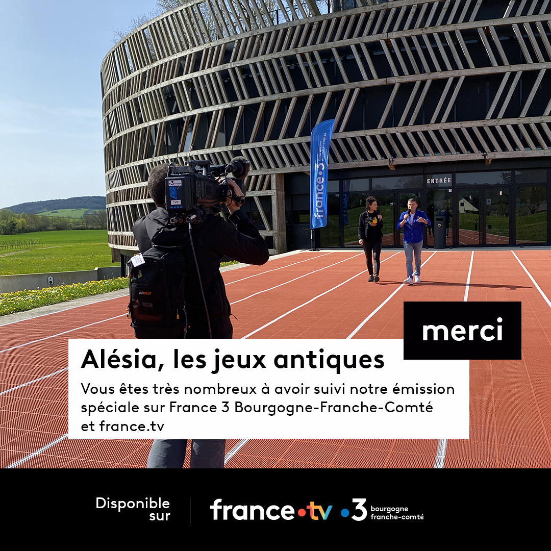 Alésia : les jeux antiques 📈#Audiences @f3bourgogne @F3FrancheComte Une émission spéciale présentée par Pascal Gervaize et Fabienne Acosta au @MuseoParcAlesia 1re partie : 76 000 tsp, 21,7 % de PdA 2e partie : 43 000 tsp, 7,2% de PdA ▶️ Disponible sur france.tv