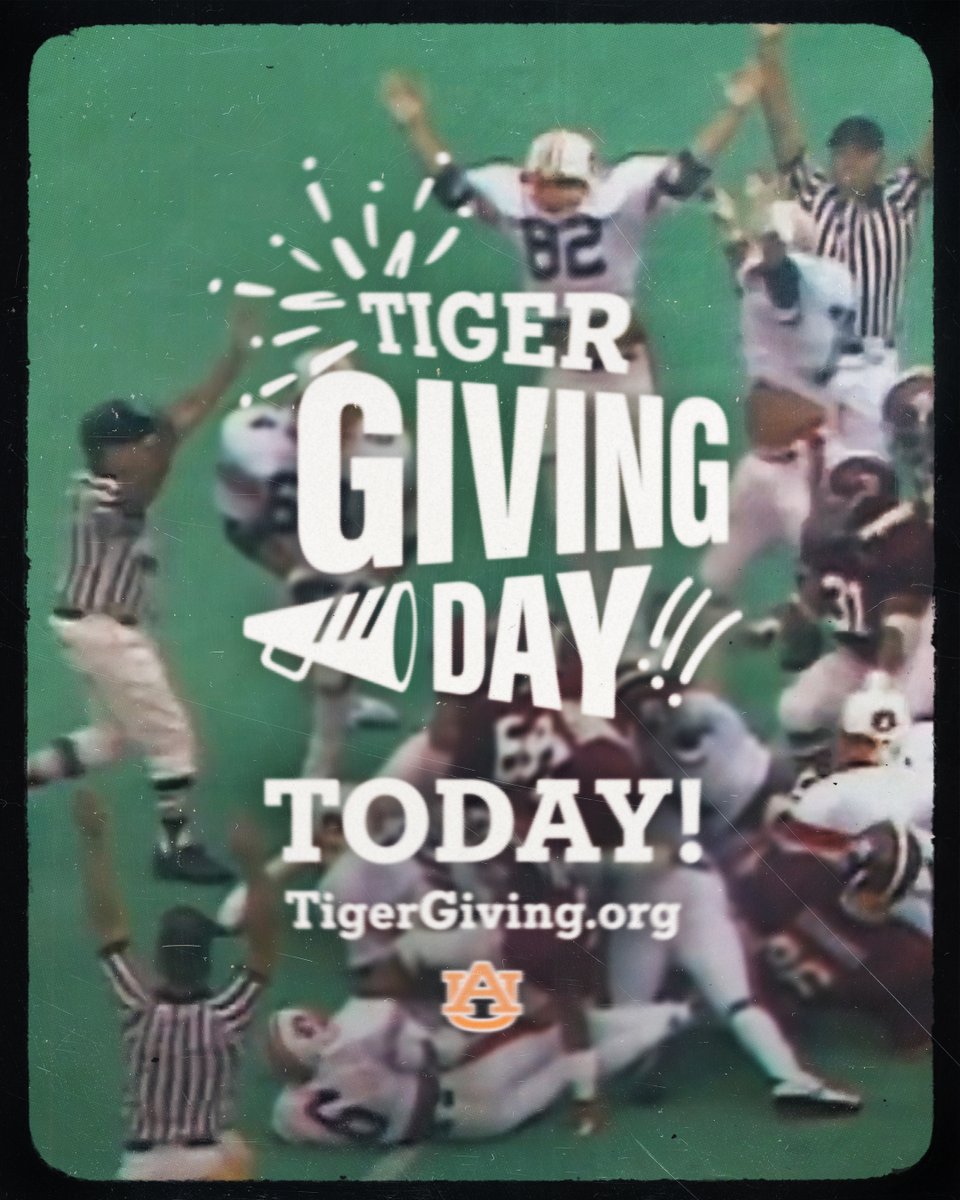 It's Tiger Giving Day! Be a part of preserving priceless Auburn history by funding the digitization of the oldest athletic film reels! Help us preserve Auburn history for future generations! ➡️ rise.auburn.edu/project/41464