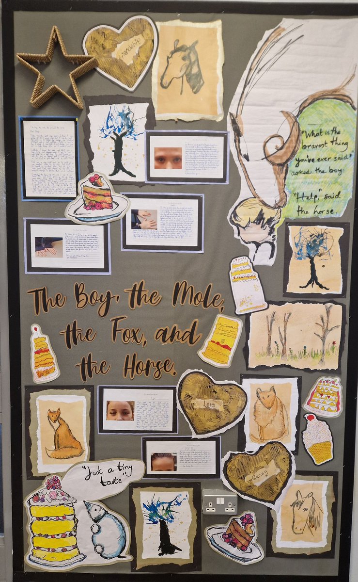 Very proud of the outcomes on our Book Week displays. We used the focus text of 'the Boy, the Mole, the Fox and the Horse' to inspire both written and artistic outcomes from EYFS to Y6! 😍 <a href="/charliemackesy/">charlie mackesy</a> <a href="/OakdeneRainhill/">Oakdene Primary</a> <a href="/_Reading_Rocks_/">ReadingRocks</a>