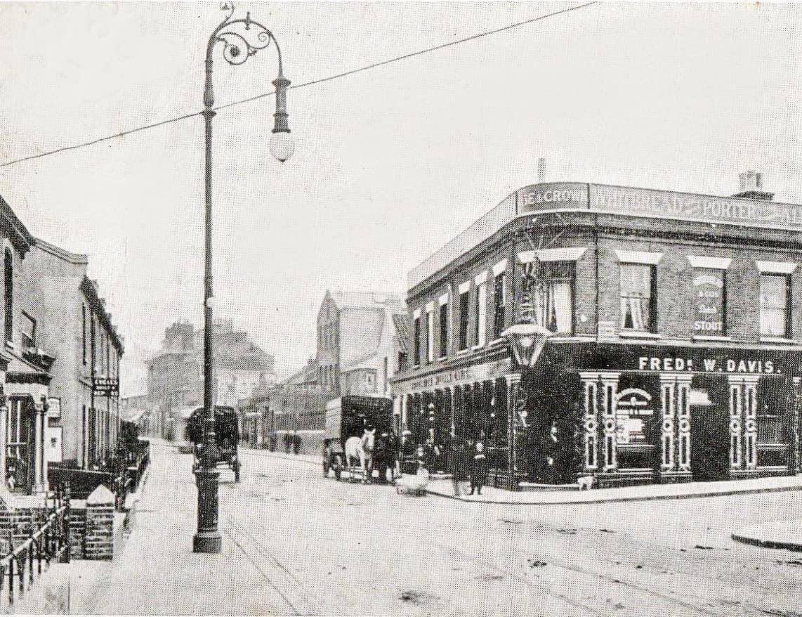 A view of The Rose and Crown, 24, Plumstead high street, corner of Orchard Road